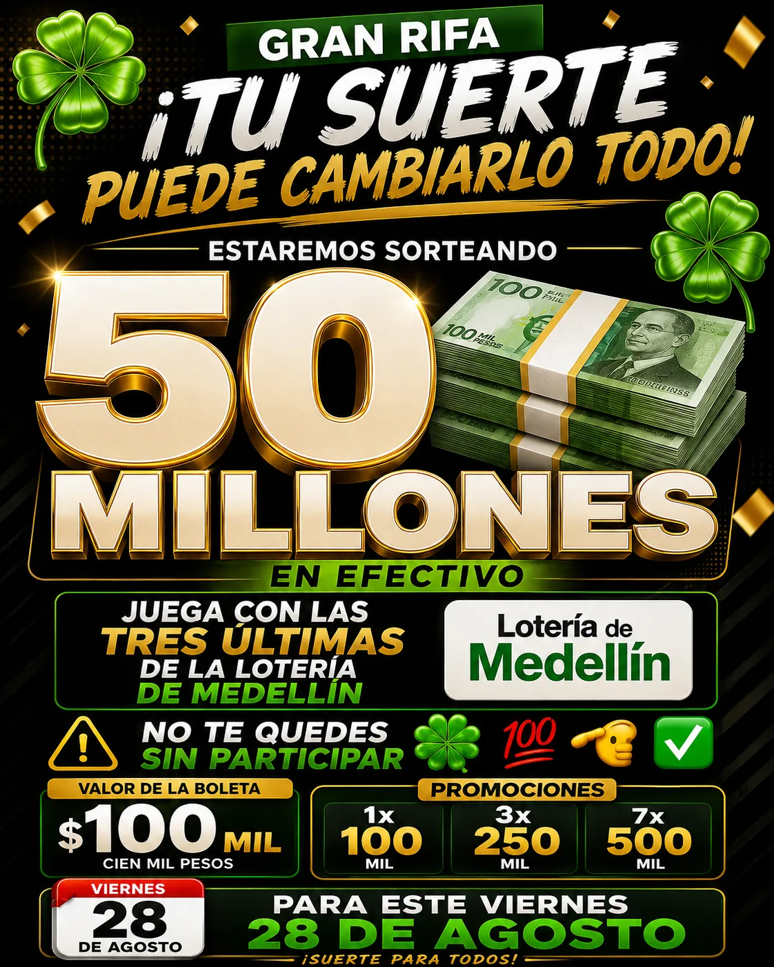 ¡50 MILLONES PUEDEN SER TUYOS!
